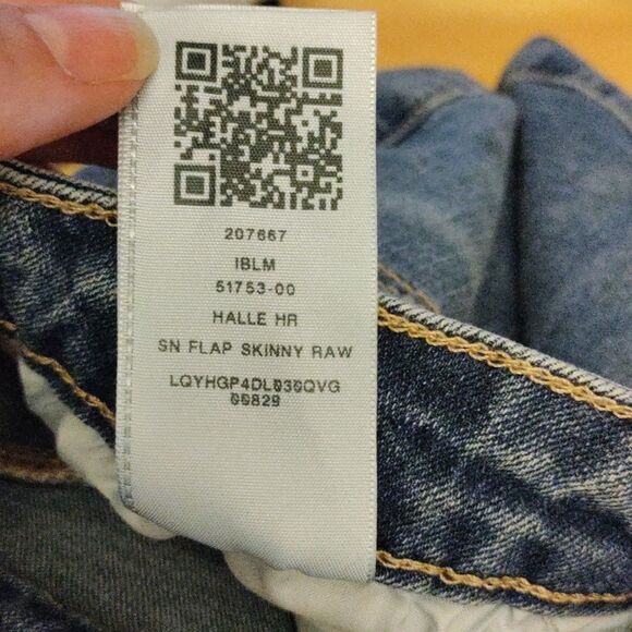 True Religion Halle Skinny Jeans Size 31 Raw Hem Cotton - Picture 11 of 13